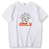 White Dog T Shirts Unisex Over Size Tops