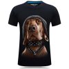3D Style Funny Dog Shirts