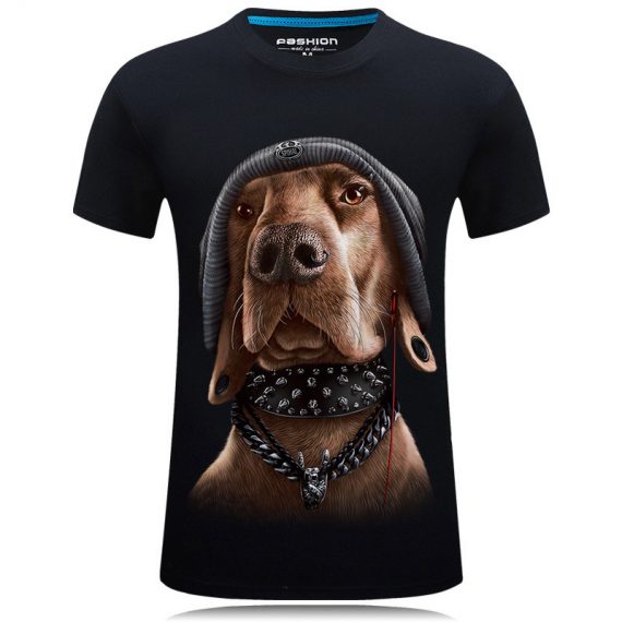 3D Style Funny Dog Shirts
