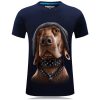 3D Style Funny Dog Shirts