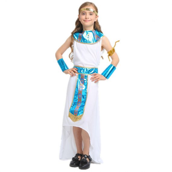 Girls Egyptian Princess Halloween Costume Dress