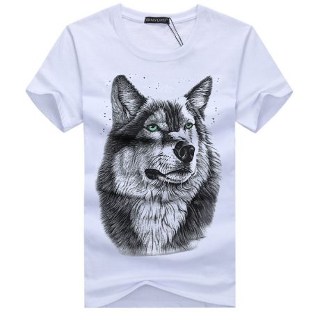 Over Size Mens Lone Wolf T Shirt
