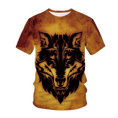 3D Print  Mens Wolf Shirts