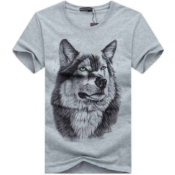 3D Print  Mens Wolf Shirts