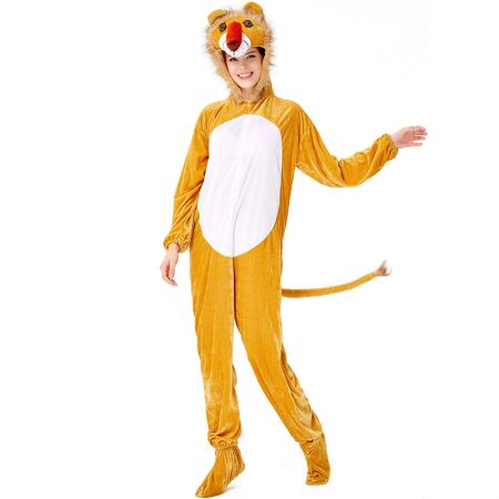 Womens Yellow Wolf Halloween Costumes