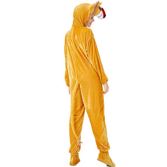 Womens Yellow Wolf Halloween Costumes