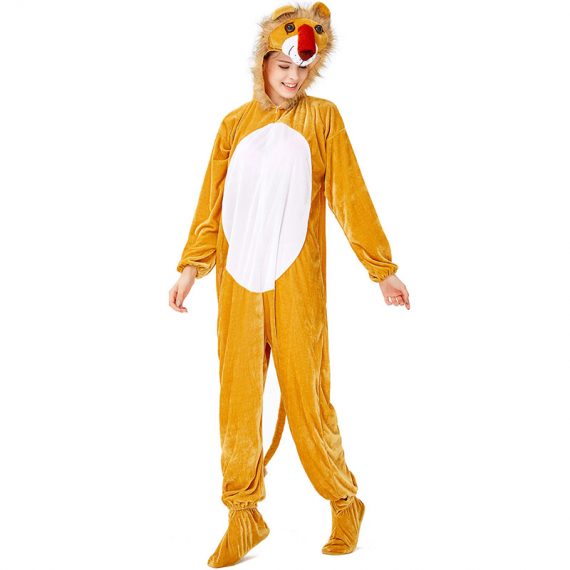 Womens Yellow Wolf Halloween Costumes