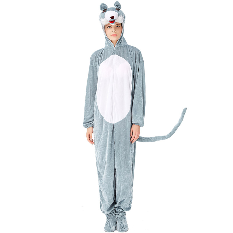 Womens Gray Cute Wolf Costumes - MYanimec