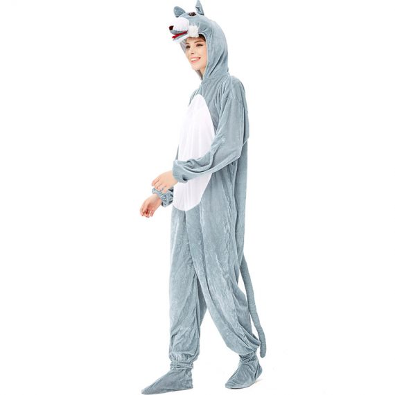Womens Gray Cute Wolf Costumes