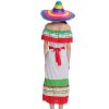 Womens Traditional Mexican Dress Holiday Costume