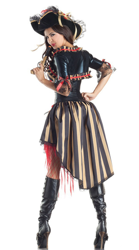 Female Pirate Role Play Costume Halloween Dress