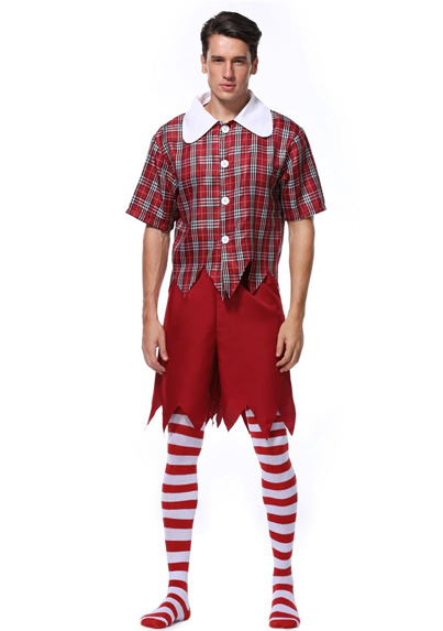 Sailor Costumes Men Halloween Red Suit