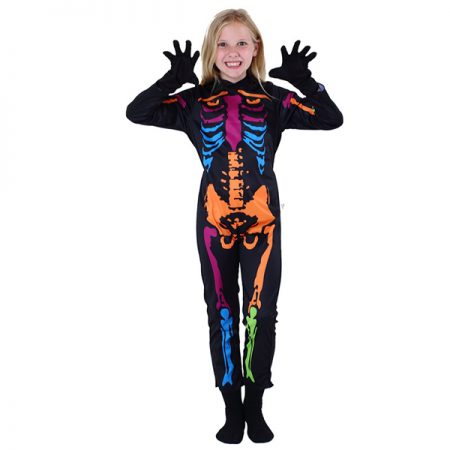 Kids Skeleton Luminous Costumes