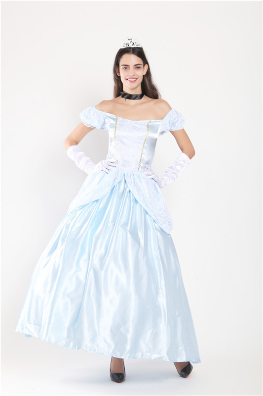 Princess Costumes Adult Fairy Tale Women Blue Dress