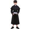 Boys Priest Black Costume Traditional Cosplay