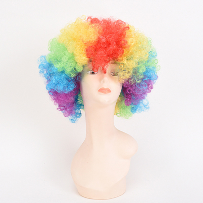 Adult Rainbow Clown Wig