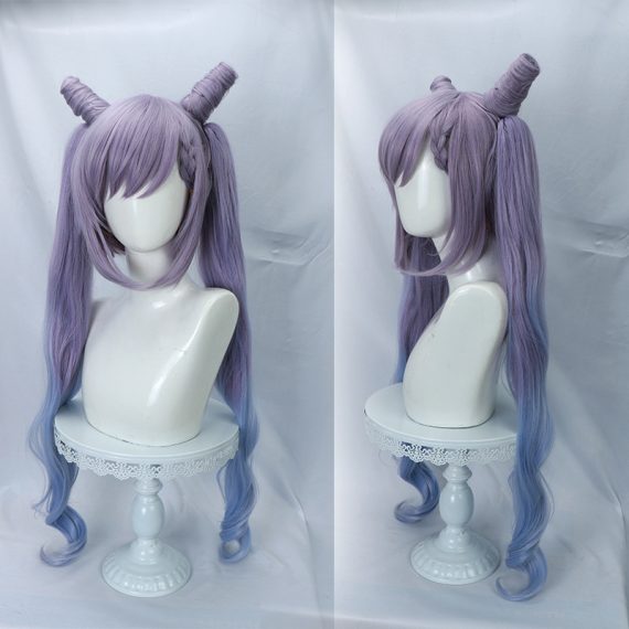 Genshin Impact Keqing Cosplay Wig