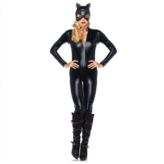 Womens Cat Costume Black Outfit
