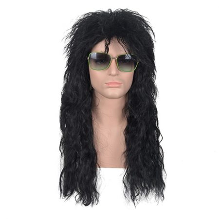 Mens 80s Rocker Disco Hair Wig