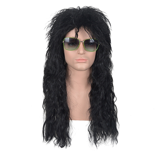 Mens 80s Rocker Disco Hair Wig