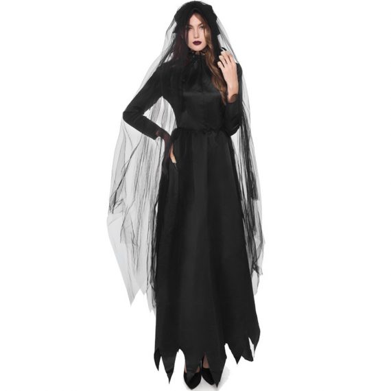 Black Vampire Role Play Costume Female Outfit