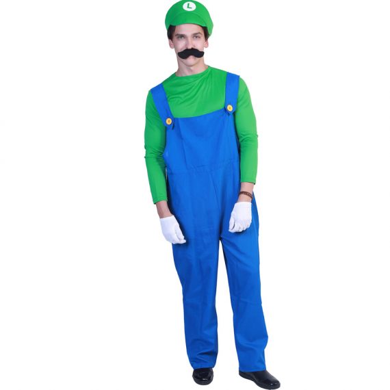 Mens Funny Super Mario Costume