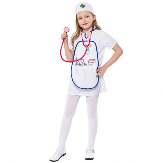 Kids Nurse Costume White Outfit