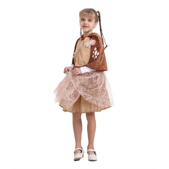 Kids Deer Halloween Costume Girls Dress Suit