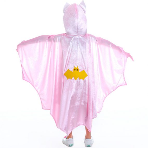 Girls Bat Costume Pink Cape