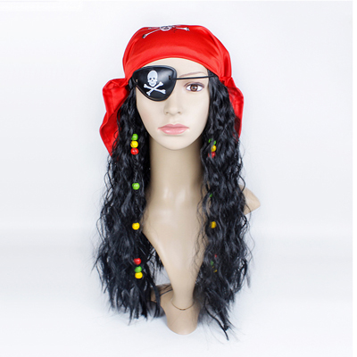 Unisex Pirate Black Wig