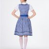 Womens Oktoberfest Costumes Dress Blue Outfit