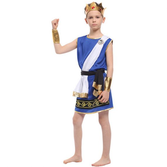 Kids Blue Clothing Set Egyptian Costume For Boys