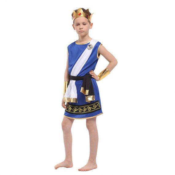 Kids Blue Clothing Set Egyptian Costume For Boys