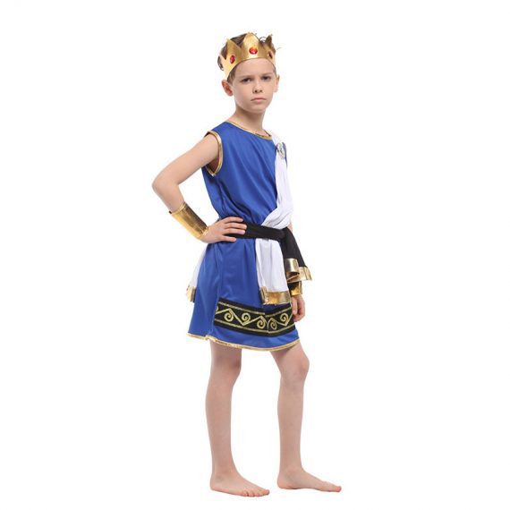 Kids Blue Clothing Set Egyptian Costume For Boys