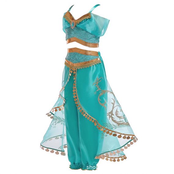 Girls Aladdin Costume Halloween Princess Outfit