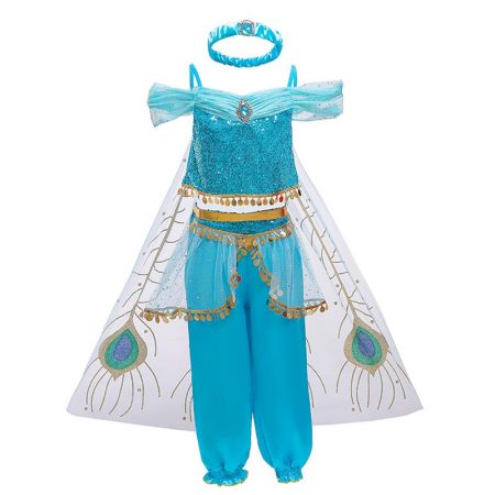 Halloween Princess Outfit Aladdin Costume For Girls