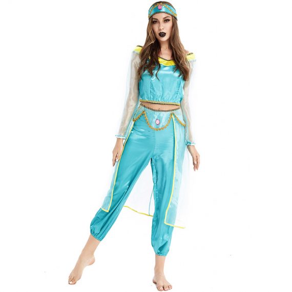 Adult Halloweem Aladdin Outfit Women Performance Costume