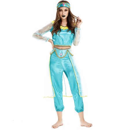 Adult Halloweem Aladdin Outfit Women Performance Costume