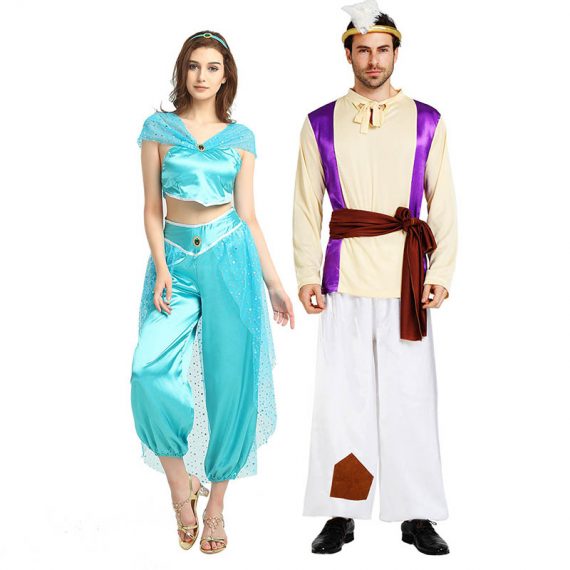 Halloweem Aladdin Outfit Adult Couple Costume