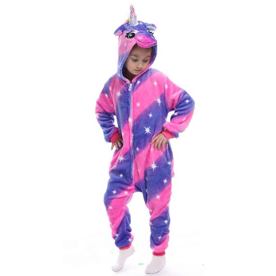 Kids Unisex Unicorn Furries Costume