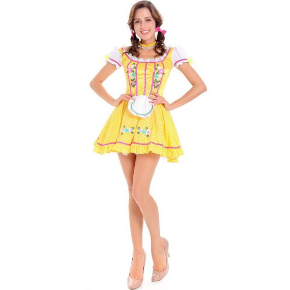 Multicolor Adult Female Maid Halloween Costumes