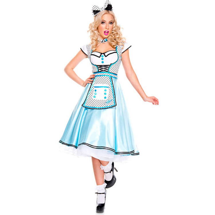 Costume Halloween Adulte Homme Adult Women's German Beer Maid - Lederhosen Party Outfit (Size I26) Oktoberfest Costume - Foto 5
