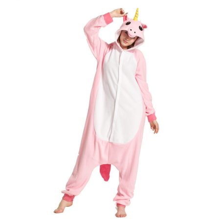 Cute Uniscorn Costume Furry Bodysuit For Women And Girls