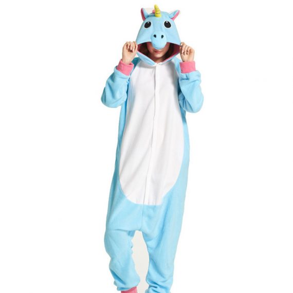 Cute Uniscorn Costume Furry Bodysuit For Women And Girls