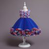 Blue Princess Dress Girls Costumes Outfit
