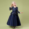 Princess Dark Blue Costumes Dress For Girls