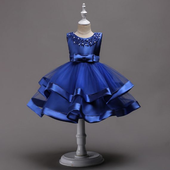 Girls Princess Blue Costumes Dress