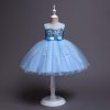 Halloween Blue Princess Costumes Girls Dress