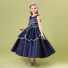 Princess Blue Costumes Dress Outfit For Girls