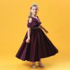 Princess Purple Costumes Dress Outfit For Girls